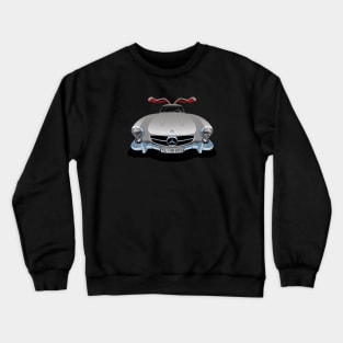 Mercedes Benz 300SL Gullwing in silver Crewneck Sweatshirt